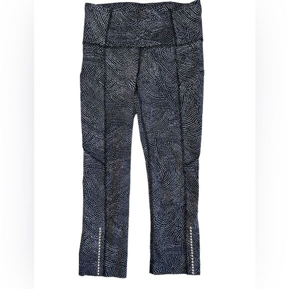 Lululemon Final Lap HR Crop Nulux Size 2 Free Spirit Ice Gray (B14) - Picture 1 of 5